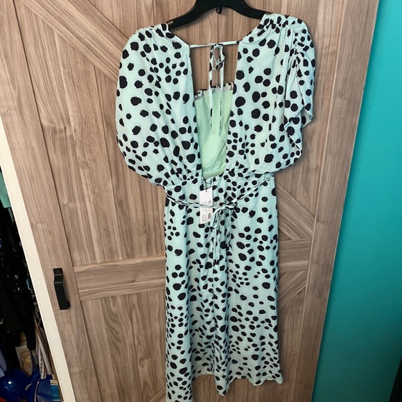 Midi polka dot dress - Picture 2 of 4